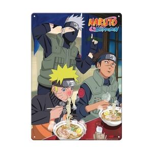 Naruto Shippuden Kakashi Metal Poster - Naruto, Iruka Eating Ramen